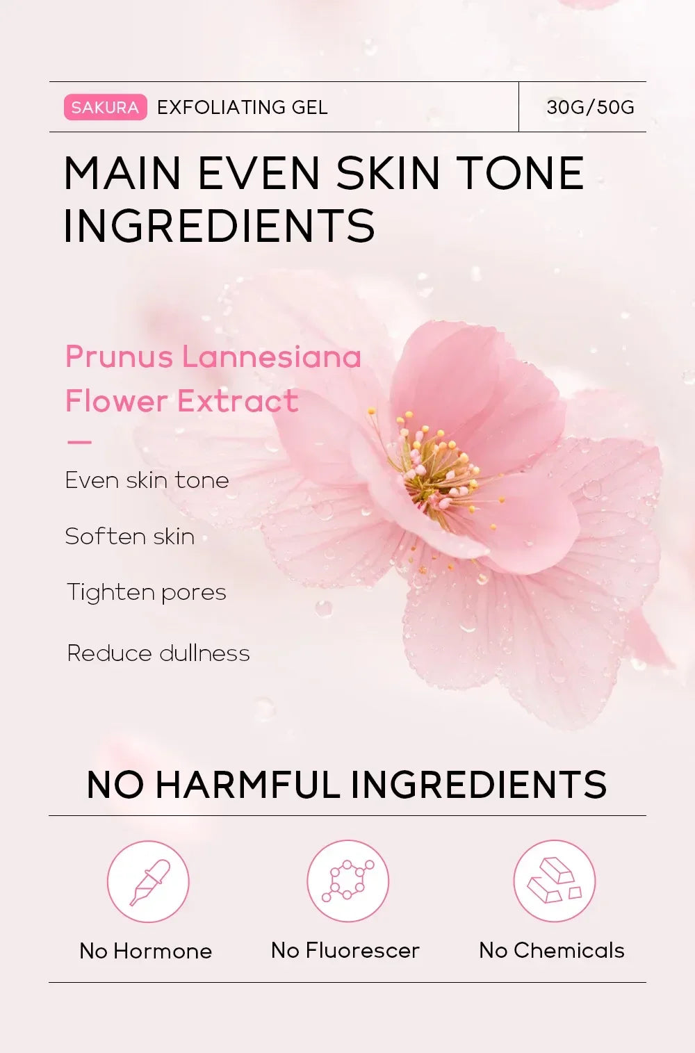 Sakura Exfoliating Peeling Gel – Hydrate & Smooth Skin