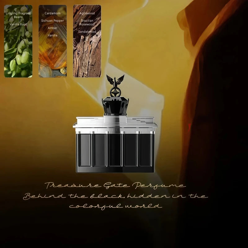 Premium Men’s Perfume 100ml Woody Oriental Scent Long Lasting Light Fresh Fragrance Elegant Versatile for Day and Night Use Gift