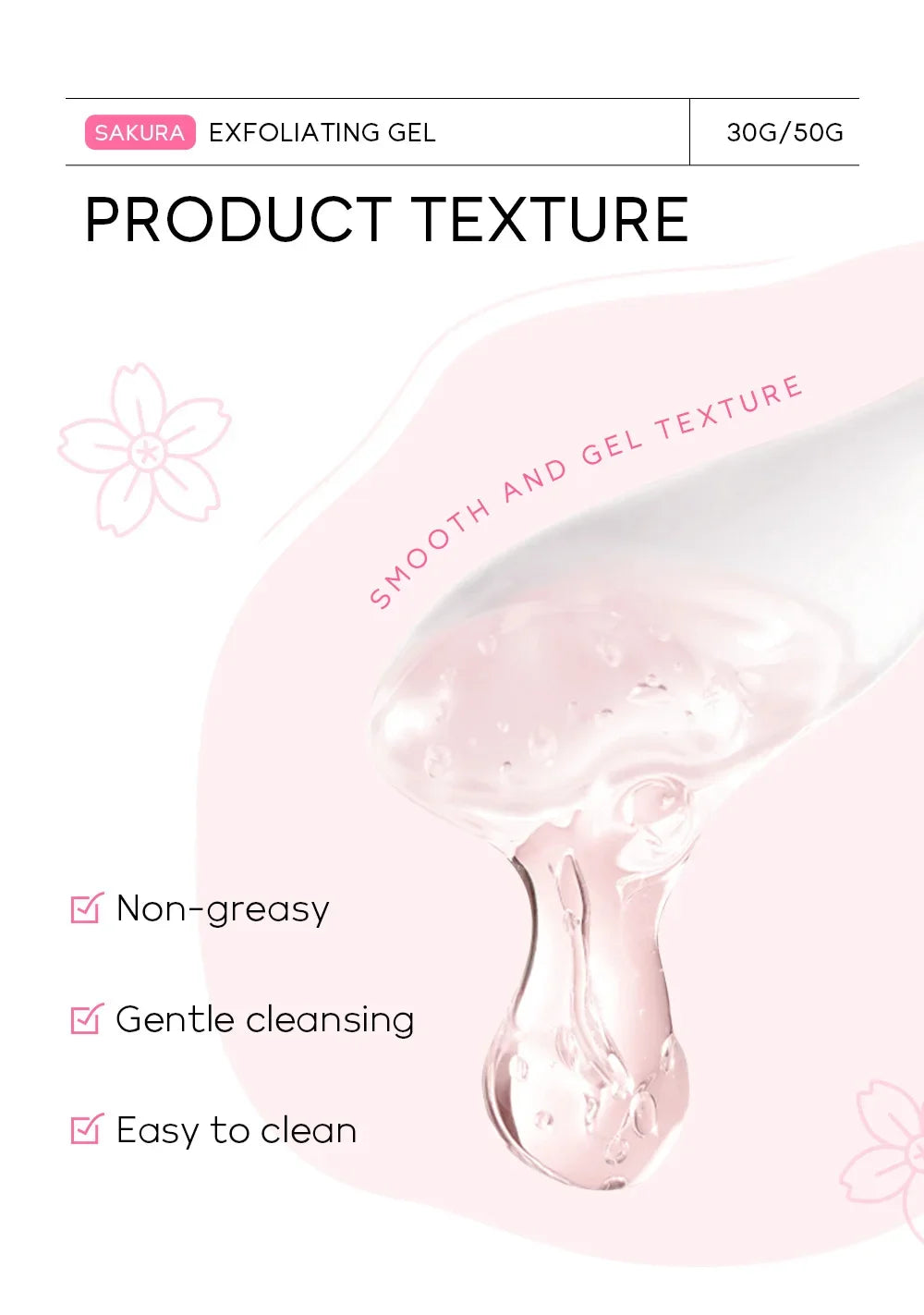 Sakura Exfoliating Peeling Gel – Hydrate & Smooth Skin