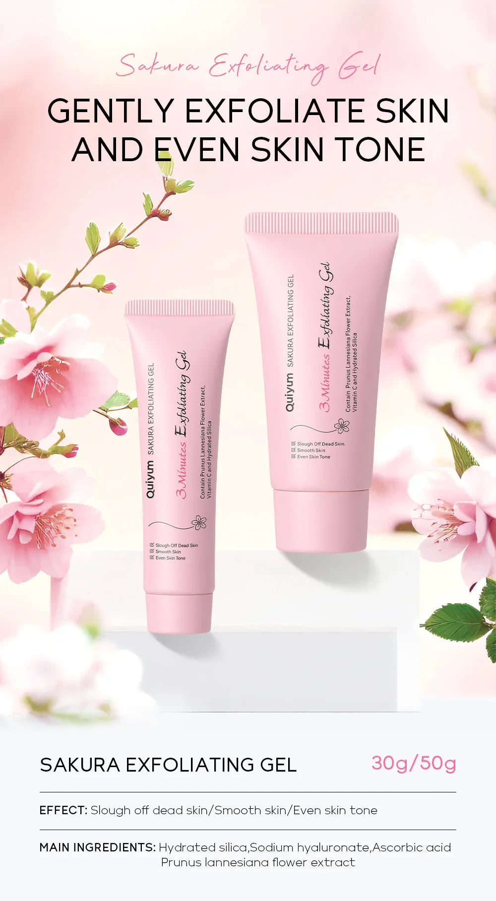 Sakura Exfoliating Peeling Gel – Hydrate & Smooth Skin
