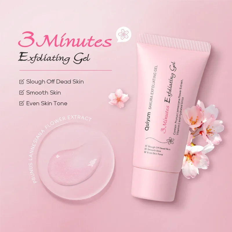 Sakura exfoliating gel for smooth hydrated radiant skin